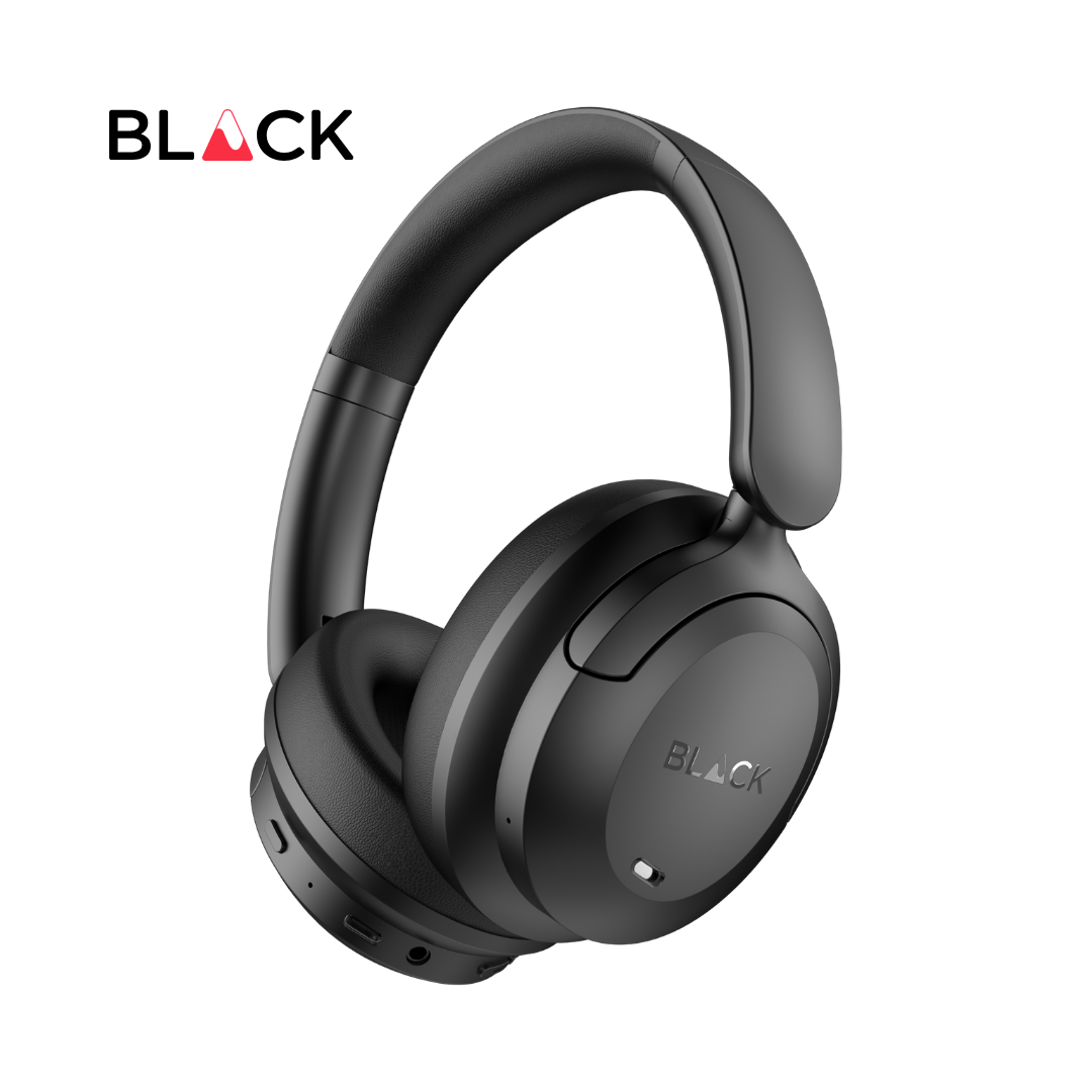 BLACK BassHead X Wireless Active Noise Cancellation Headphone with Travel Case, upto 60H Playtime, 1Yr Warranty BLACK BassHead X Wireless Active Noise Cancellation Headphone with Travel Case, upto 60H Playtime, 1Yr Warranty